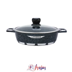 ماهیتابه سایز 24 گرانیت لایف اسمایل مدل FLCMSHR24